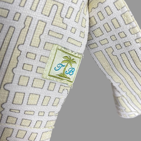 Tommy Bahama 100% Slk Retro Geometric Print Short Sleeve Camp Shirt Size Large - Picture 9 of 14